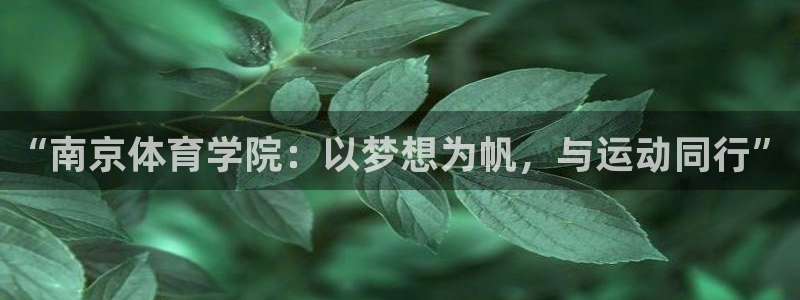 注册vsport体育官方正版app：“南京体育学院：